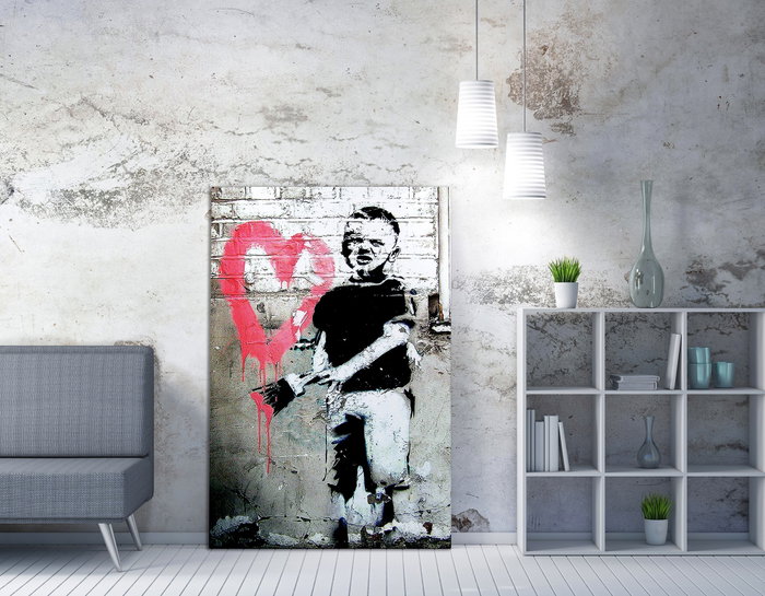 Wallity WY37 Banksy Lienzo Decorativo 50 x 70 cm Wallity WY37 Banksy Lienzo Decorativo 50 x 70 cm